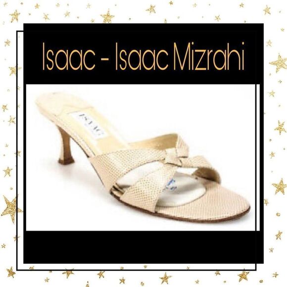 isaac - Issac Mizrahi Open Toe Slide Sandals 8.5 - Picture 1 of 4